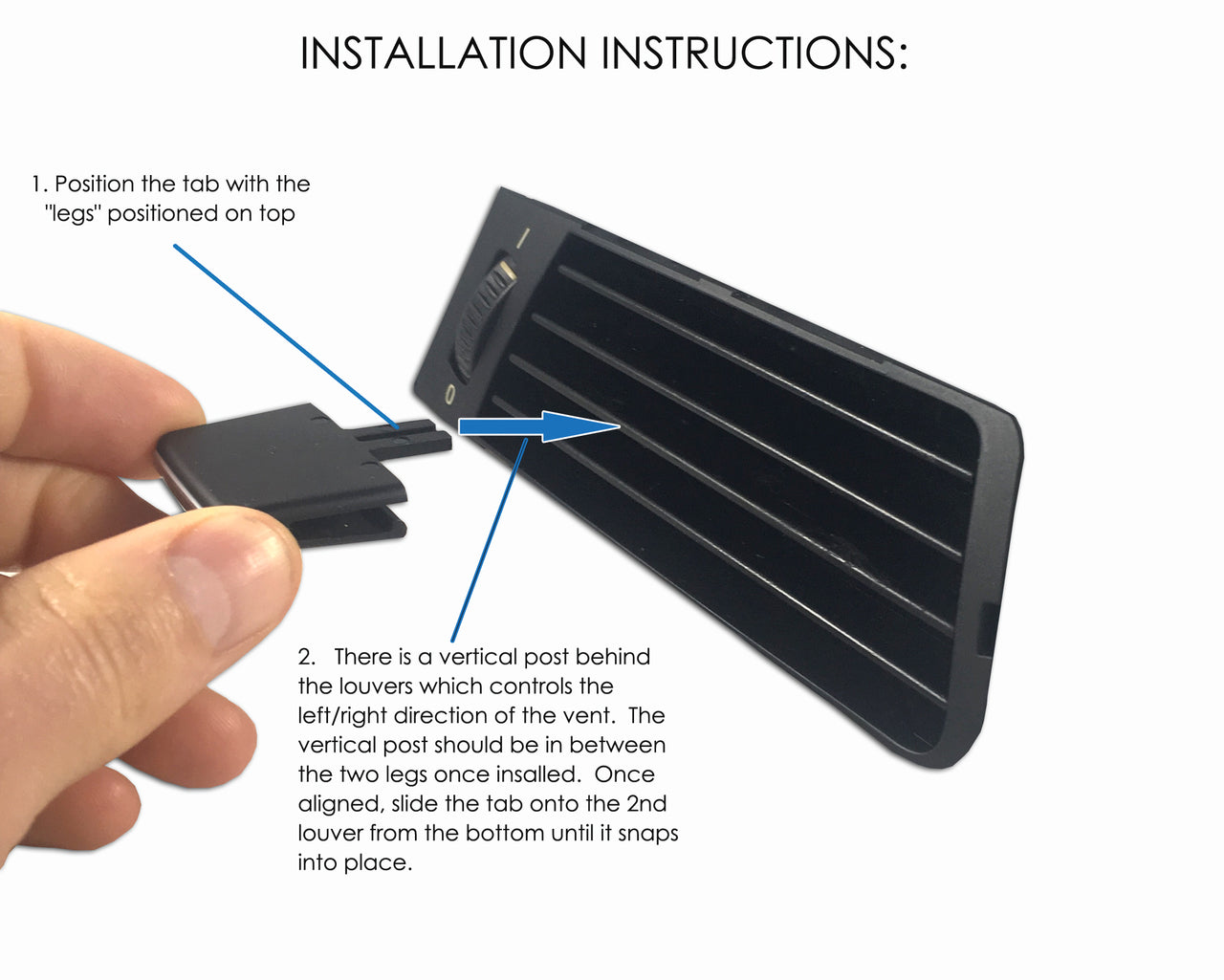 VentTabs / BMW 3 Series - E90/E91/E92/E93 2005-2013 for AC Vent repair