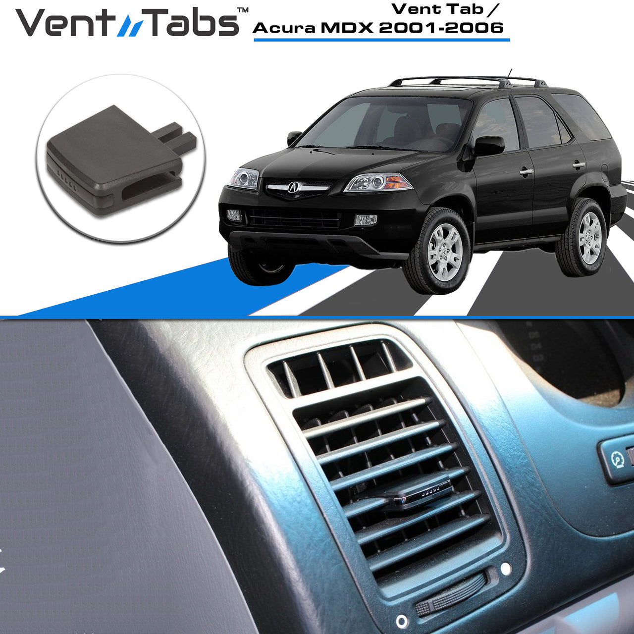 Vent Tabs / Acura MDX 2001-2006 for AC Vent repair