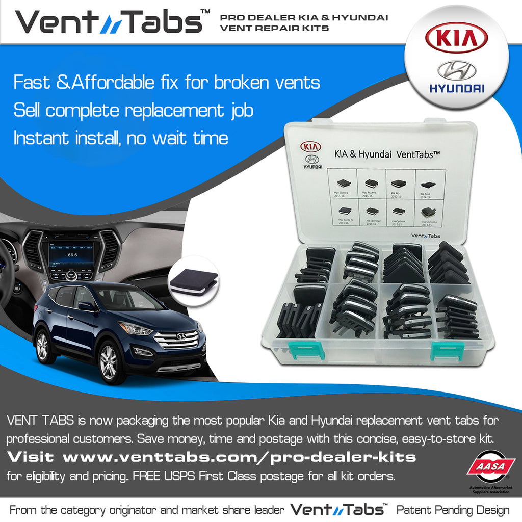 VentTabs Kia & Hyundai Pro Dealer Kit