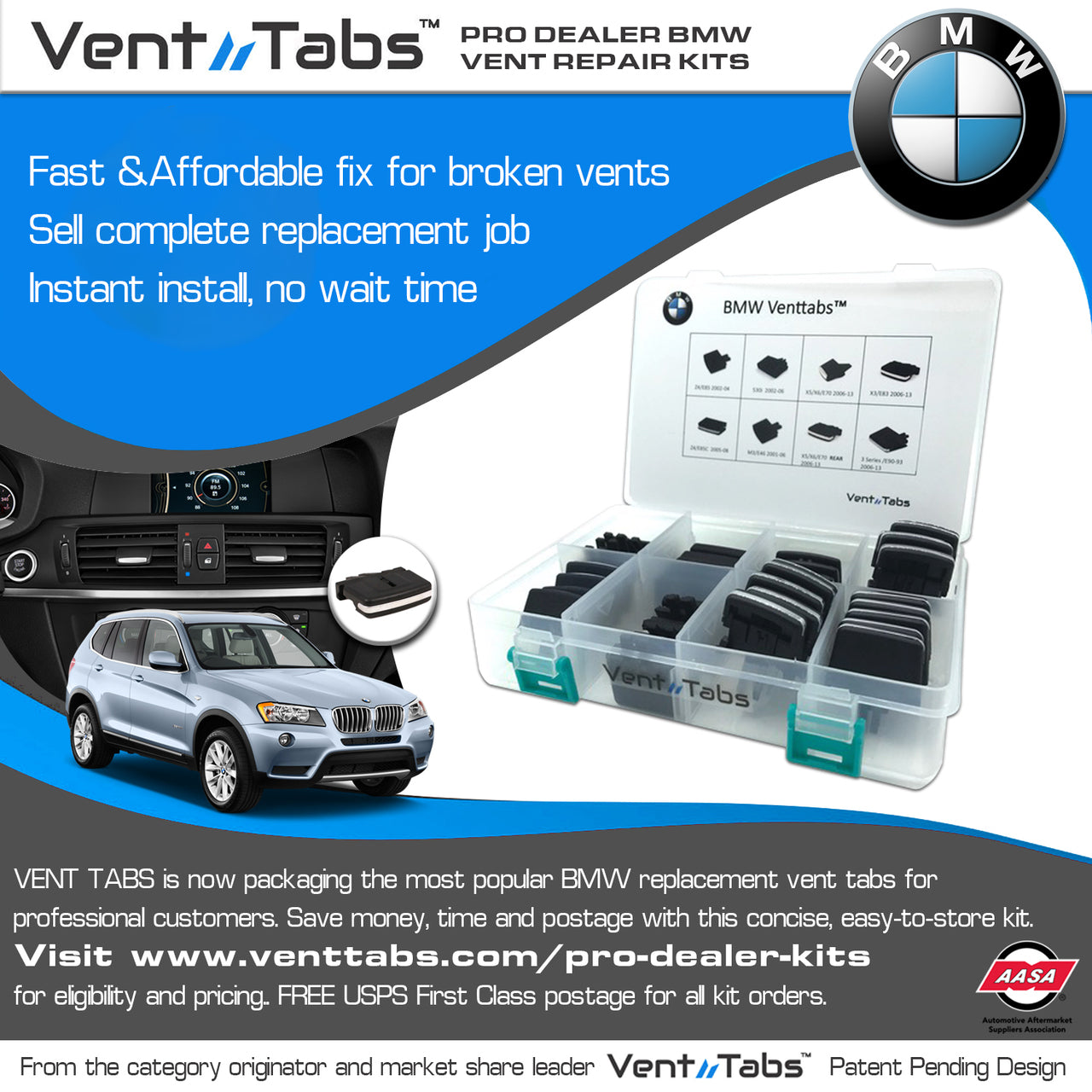 VentTabs BMW Pro Dealer Kit