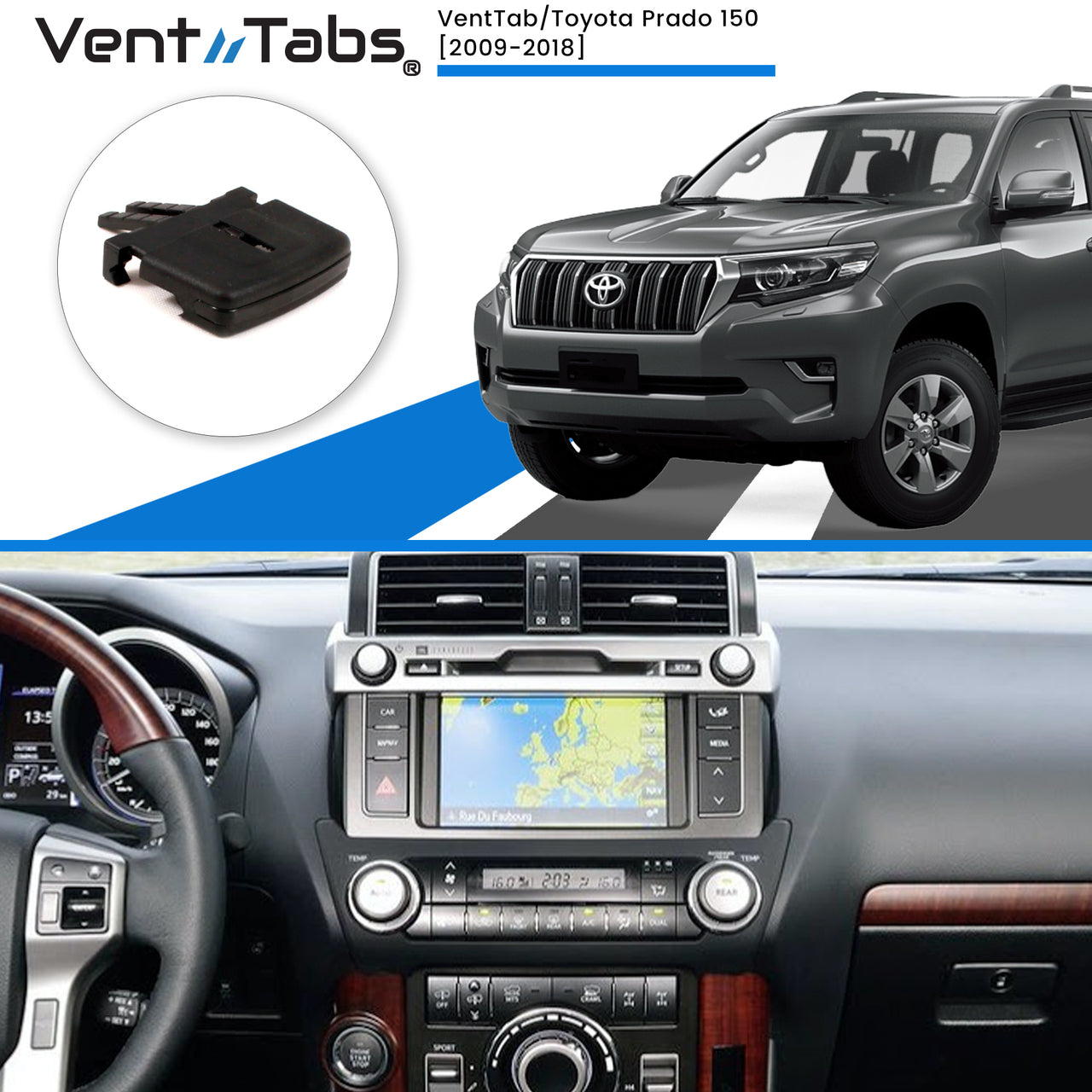 VentTabs / Toyota Prado 150 , Kakadu (2009-2018) for AC vent repair