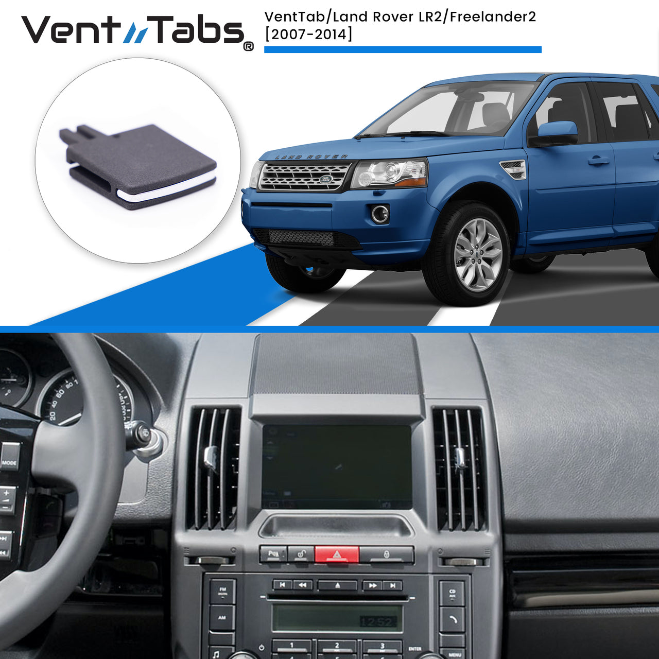 VentTabs Land Rover LR2 - Freelander 2 2007-2014, to repair A/C air vent