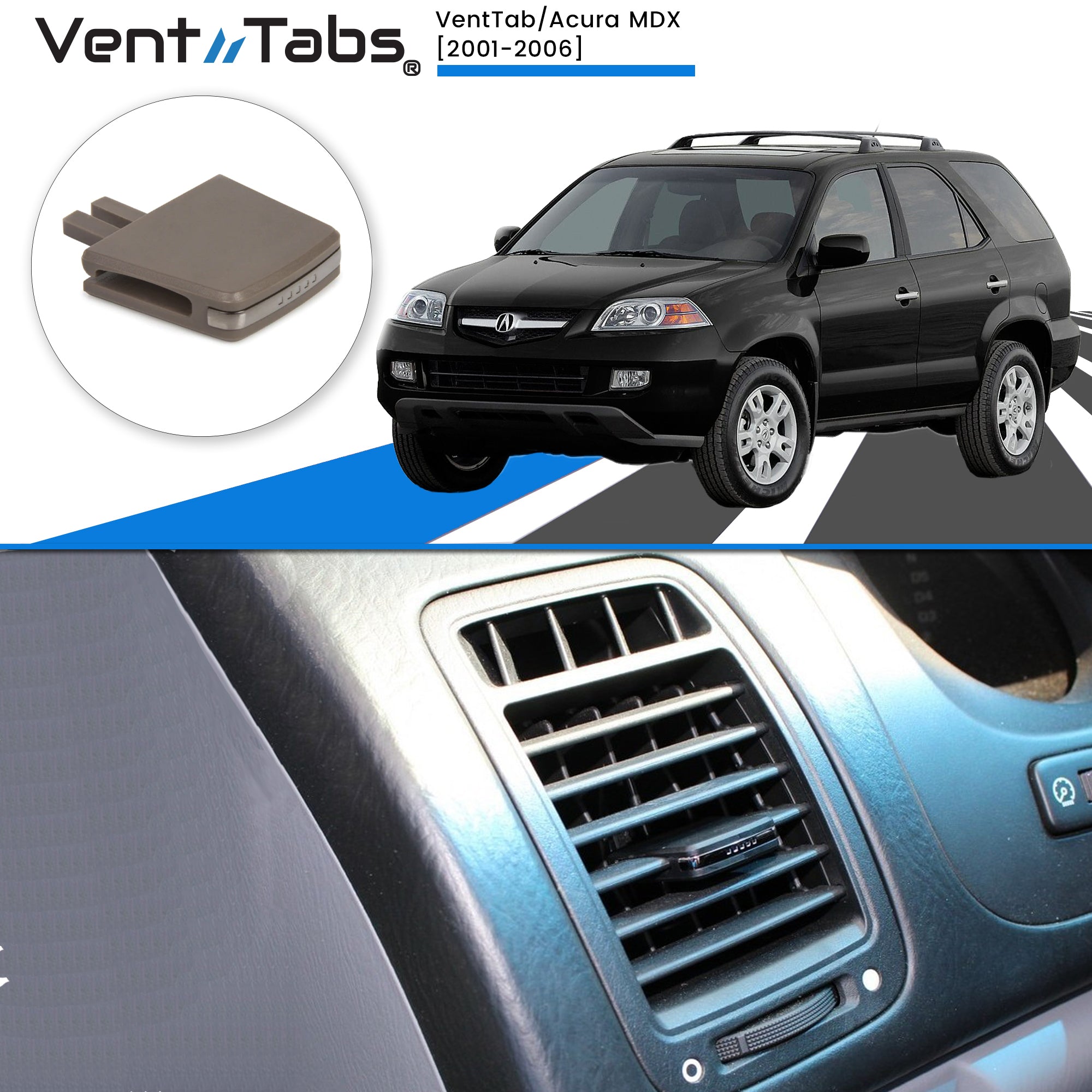 Vent Tabs / Acura MDX 2001-2006 for AC Vent repair